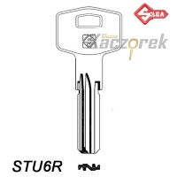 Silca 076 - klucz surowy mosiężny - STU6R